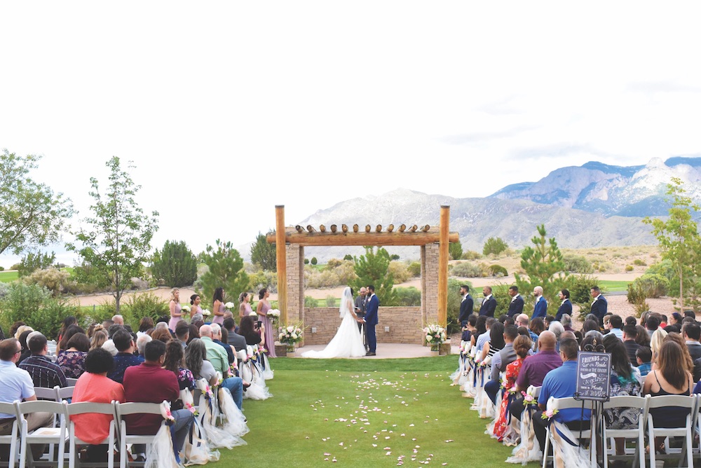 love wedding ceremony sandia golf club sandia casino sandia resort